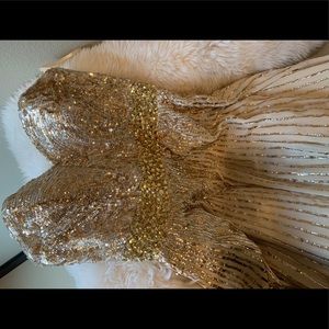 Gold Sequins Gown
